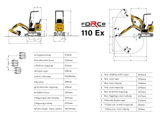 Force 110 Ex mini árokásó / markológép (8)